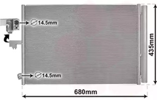 VAN WEZEL 30015708 -  Конденсатор, кондиционер